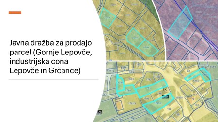 Javna dražba za prodajo parcel (Gornje Lepovče